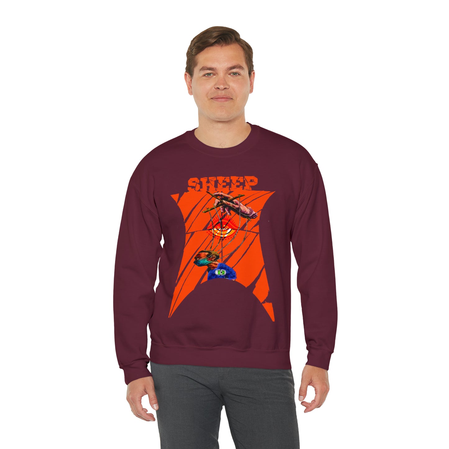 Unisex Sweatshirt Sheep And Puppet
