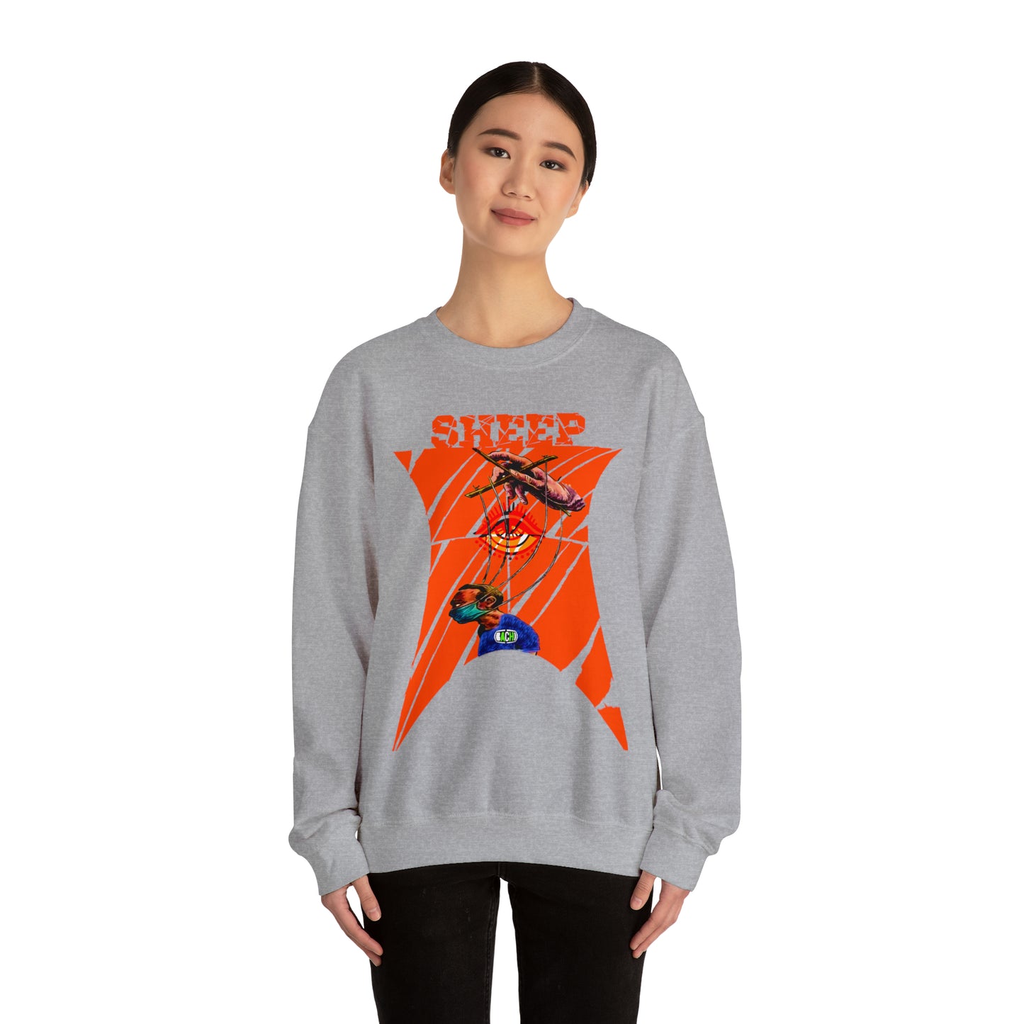 Unisex Sweatshirt Sheep And Puppet