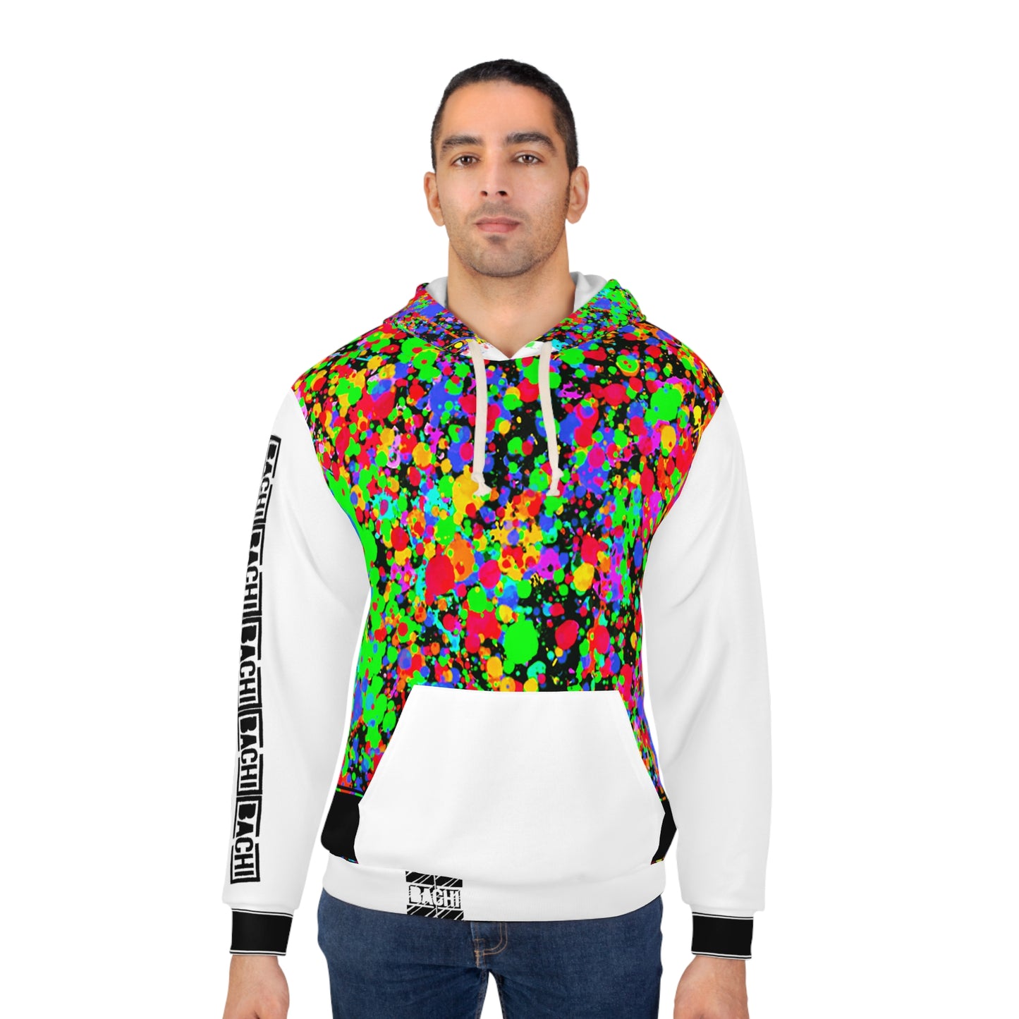 Unisex Pullover Hoodie Bachi Cross Color