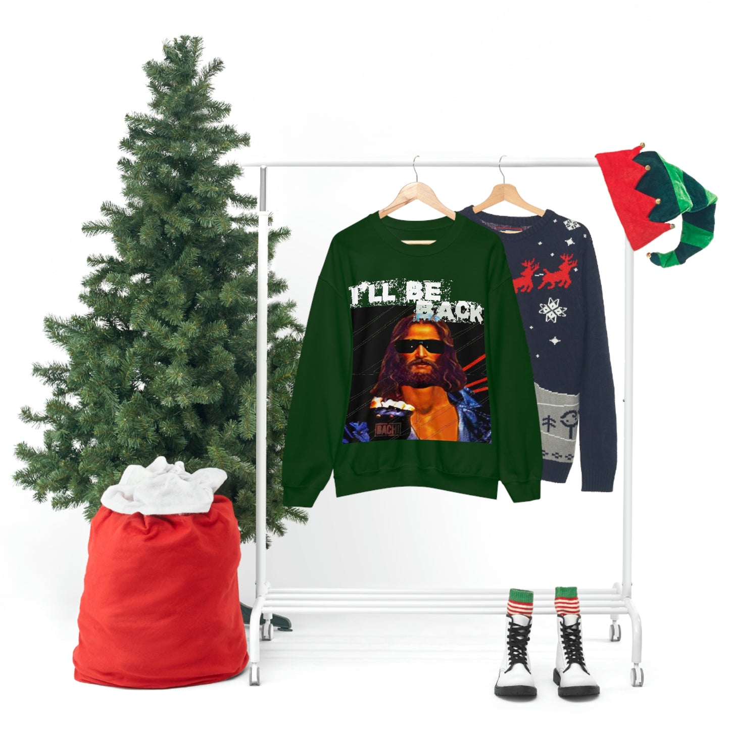 Unisex Sweatshirt Bachi Terminator Jesus