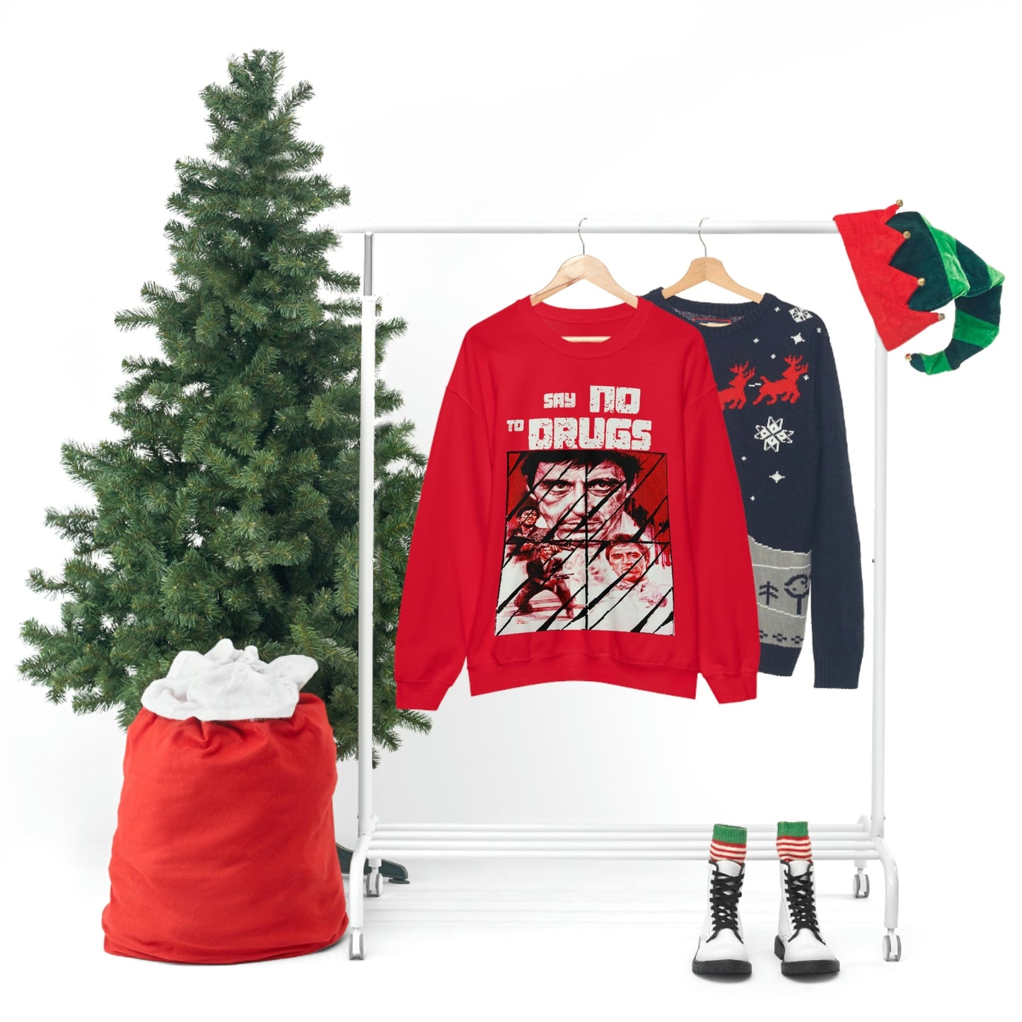 Unisex Sweater Scarface faces Printify