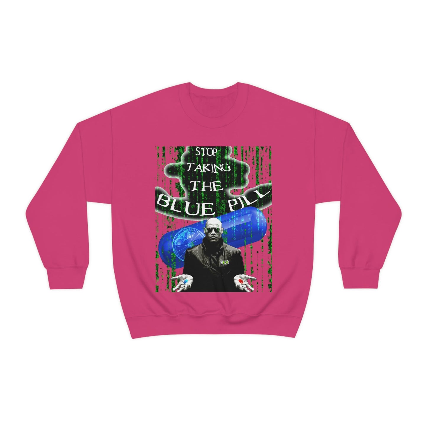 Unisex Sweatshirt Matrix Blue Pill Printify