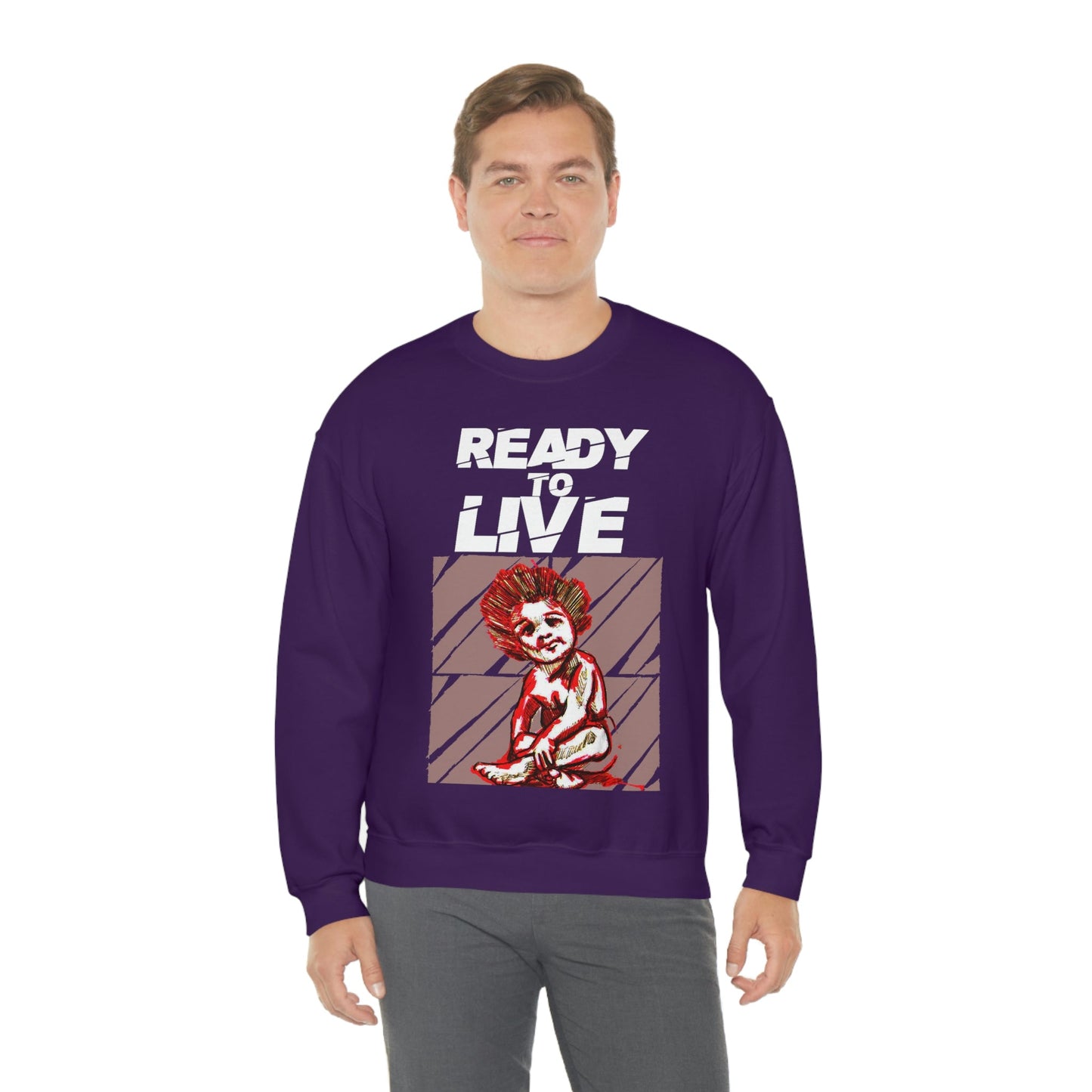 Unisex Sweater Ready to Live Printify