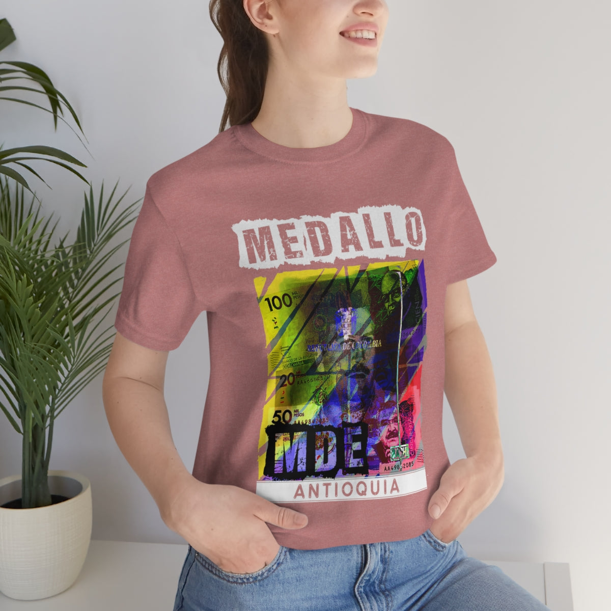 Unisex T-shirt Rep Your Country Medellin Colombia Medallo Printify