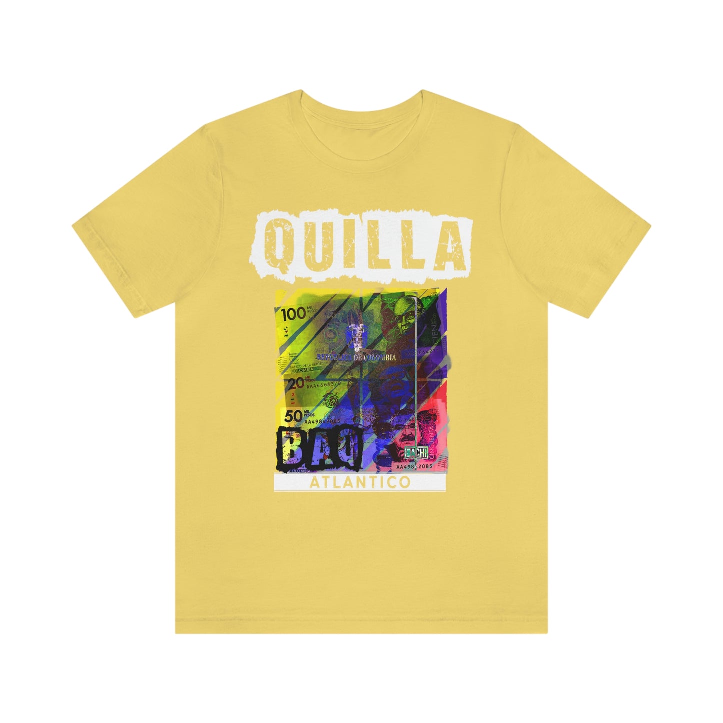 Unisex T-shirt Rep Your Country Baranquilla Quill Colombia