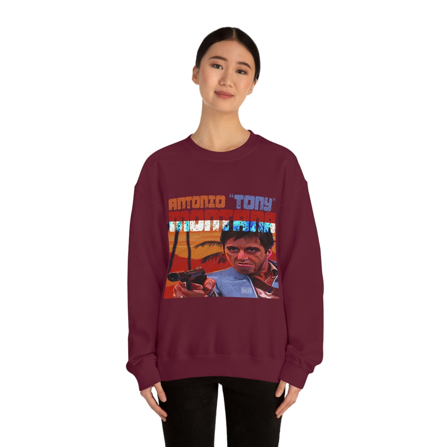 Unisex Sweatshirt Antonio Tony Montana Scarface Printify