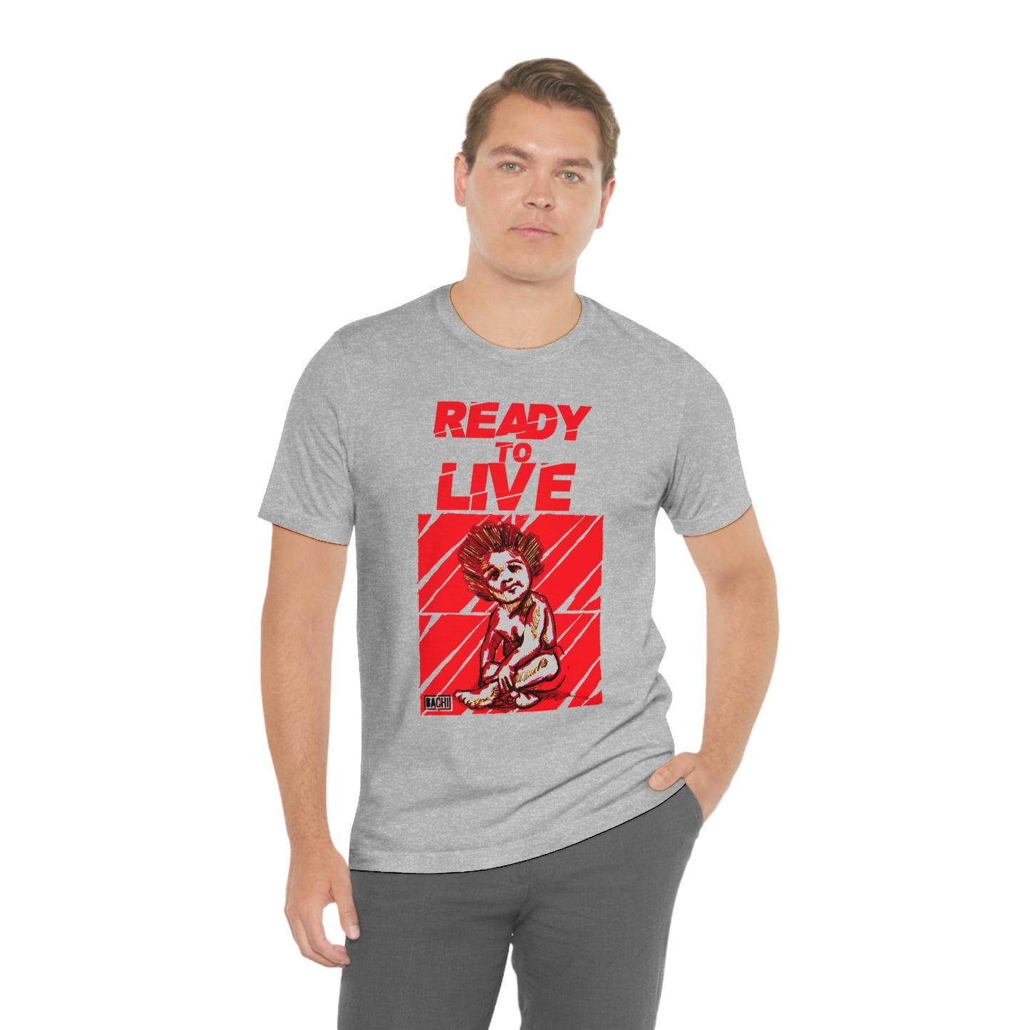 Unisex T-shirt Ready To Live In Red