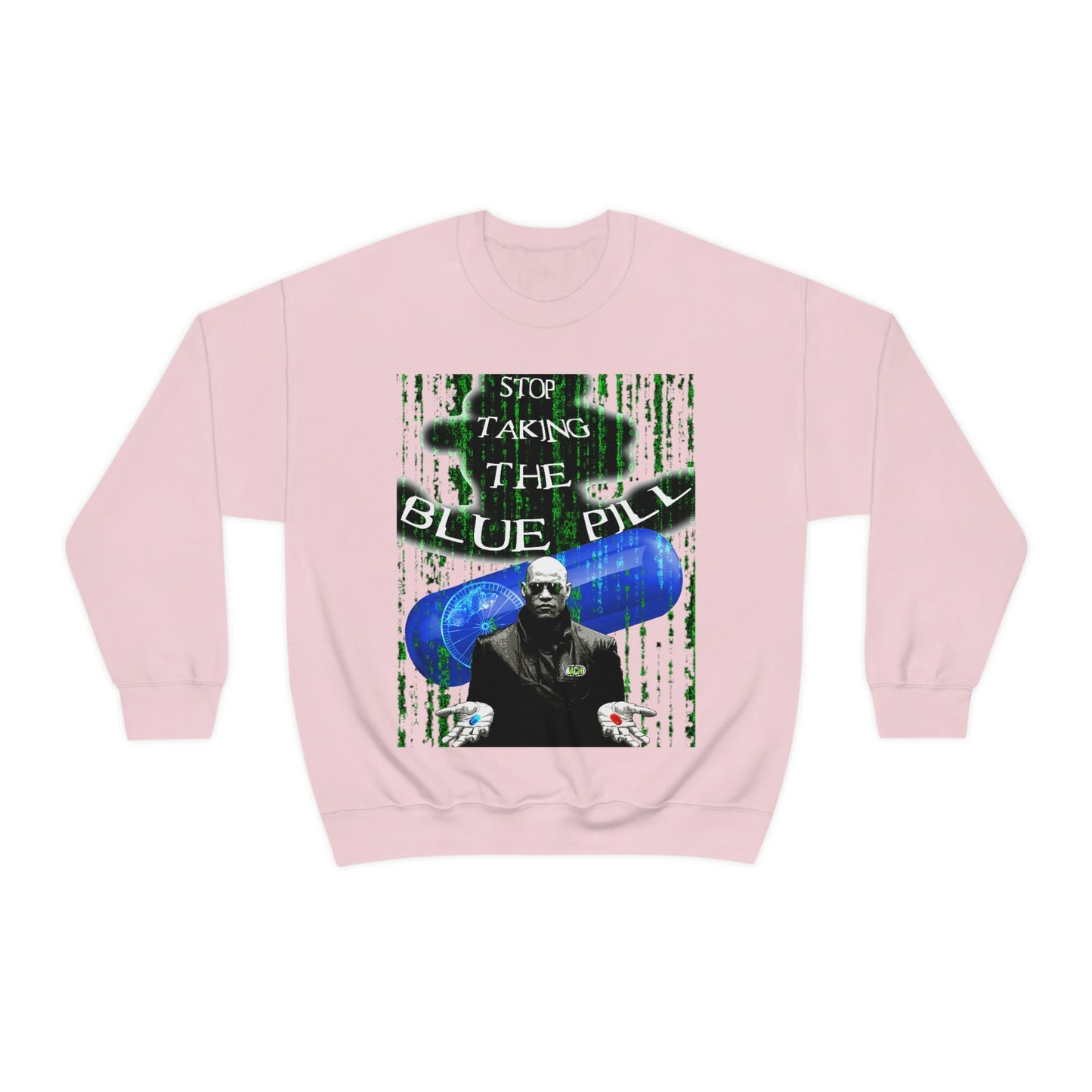 Unisex Sweatshirt Matrix Blue Pill Printify
