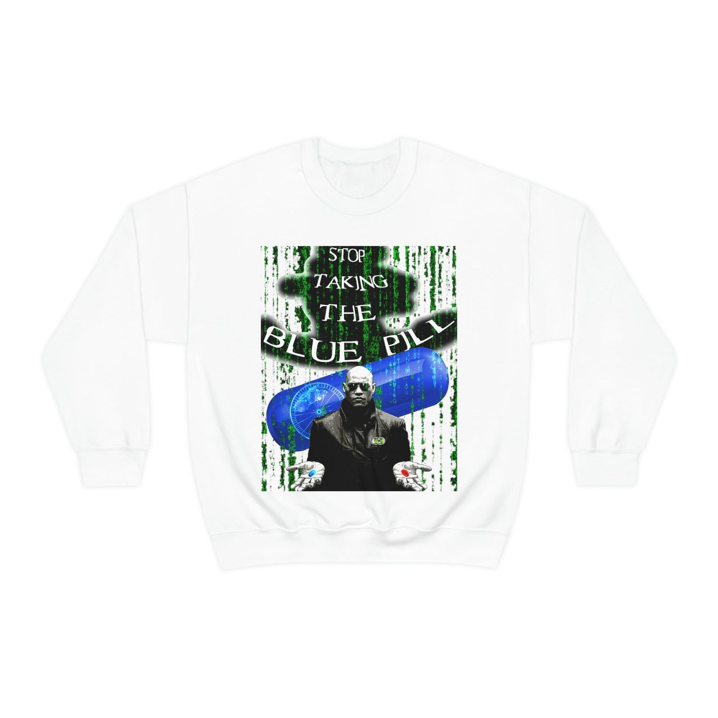 Unisex Sweatshirt Matrix Blue Pill Printify