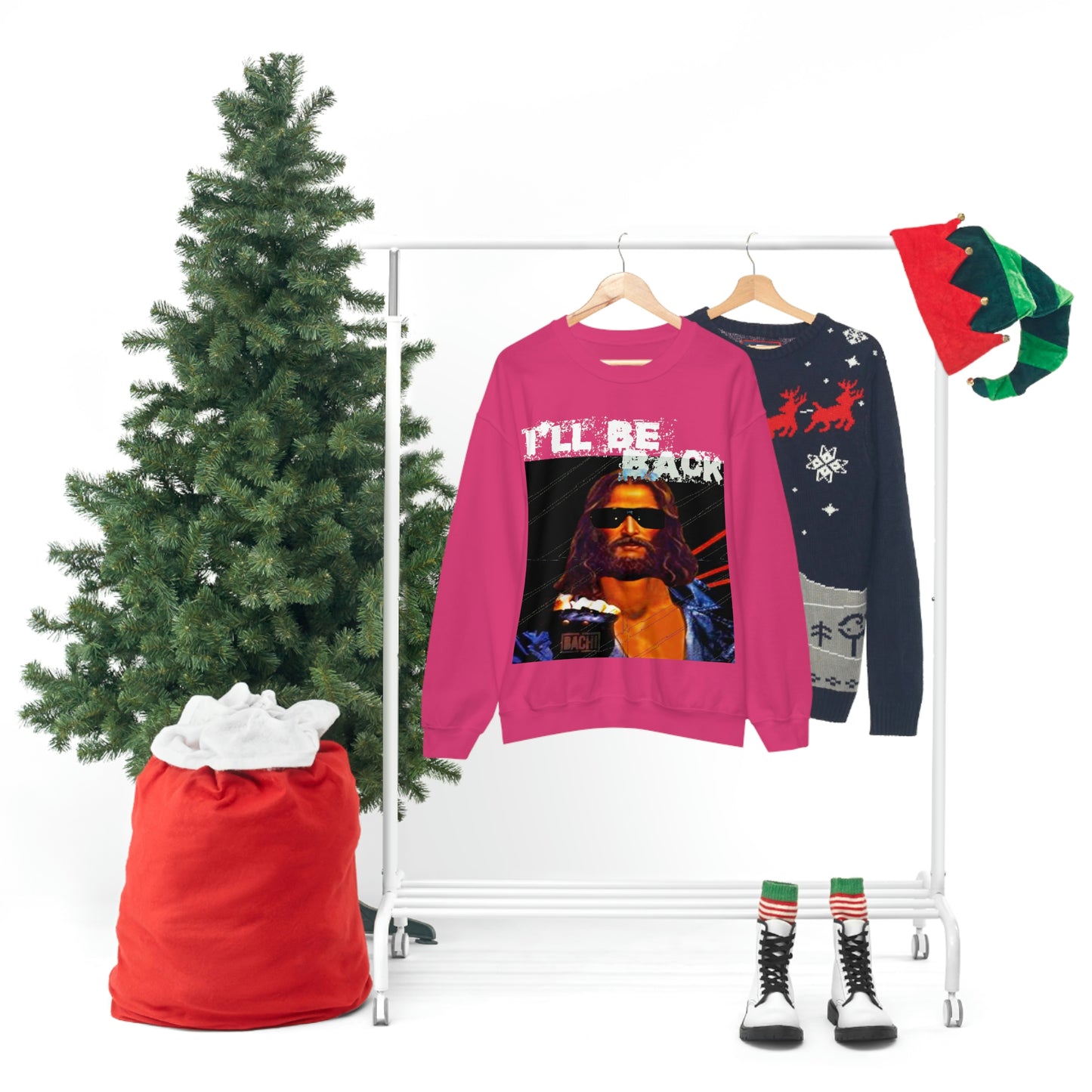 Unisex Sweatshirt Bachi Terminator Jesus