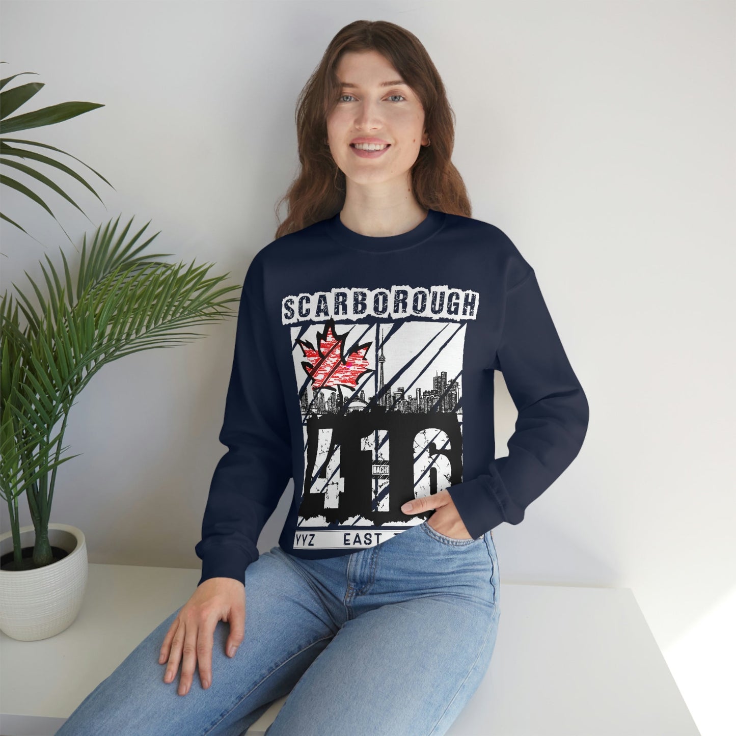 Unisex Sweatshirt Scarborough 416 Toronto Printify