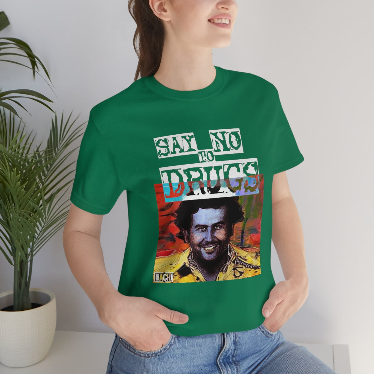 Unisex T-shirt Pablo Escobar Water Paint Art - Bachi Apparel
