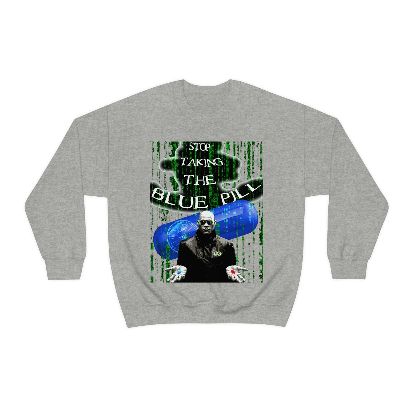 Unisex Sweatshirt Matrix Blue Pill Printify