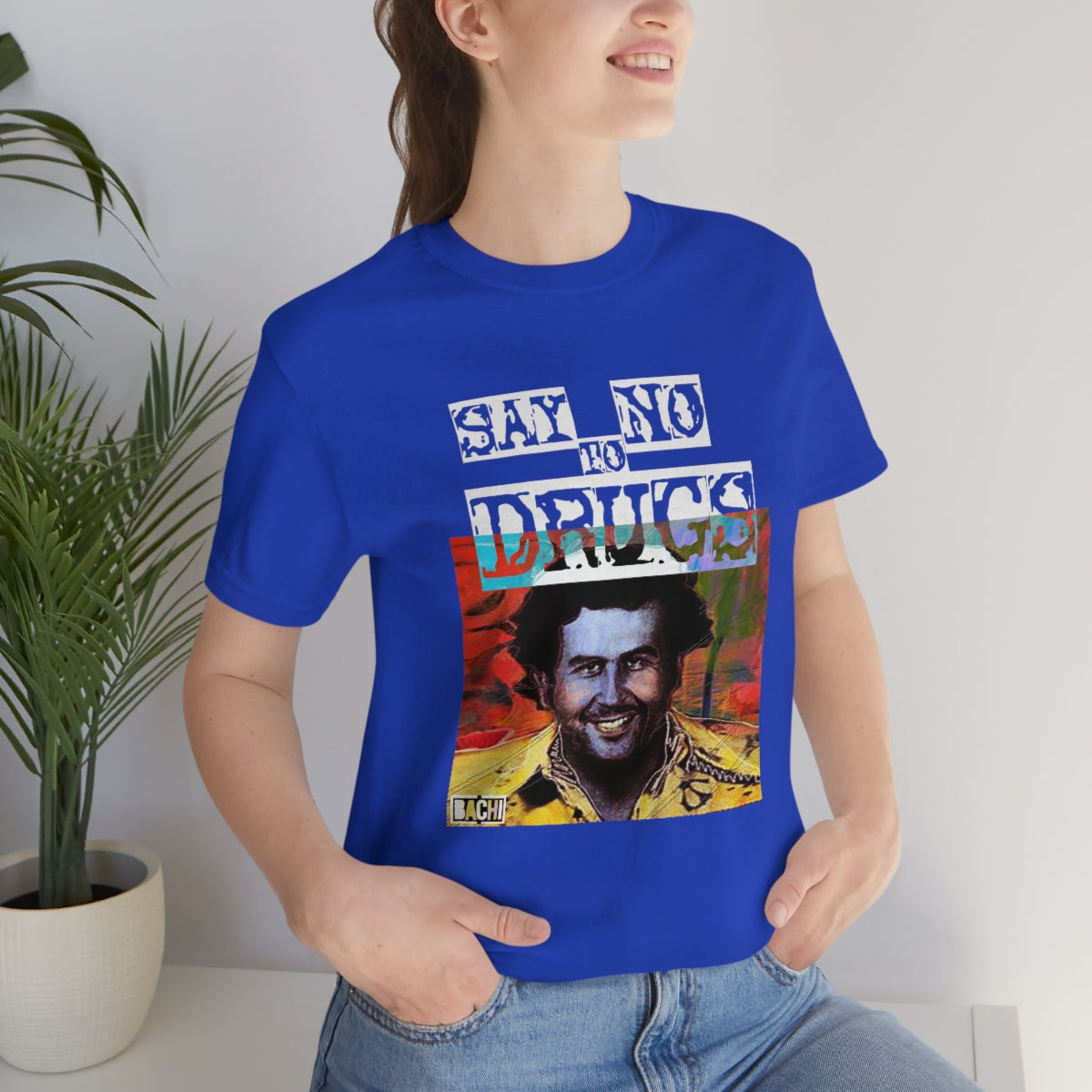 Unisex T-shirt Pablo Escobar Water Paint Art - Bachi Apparel