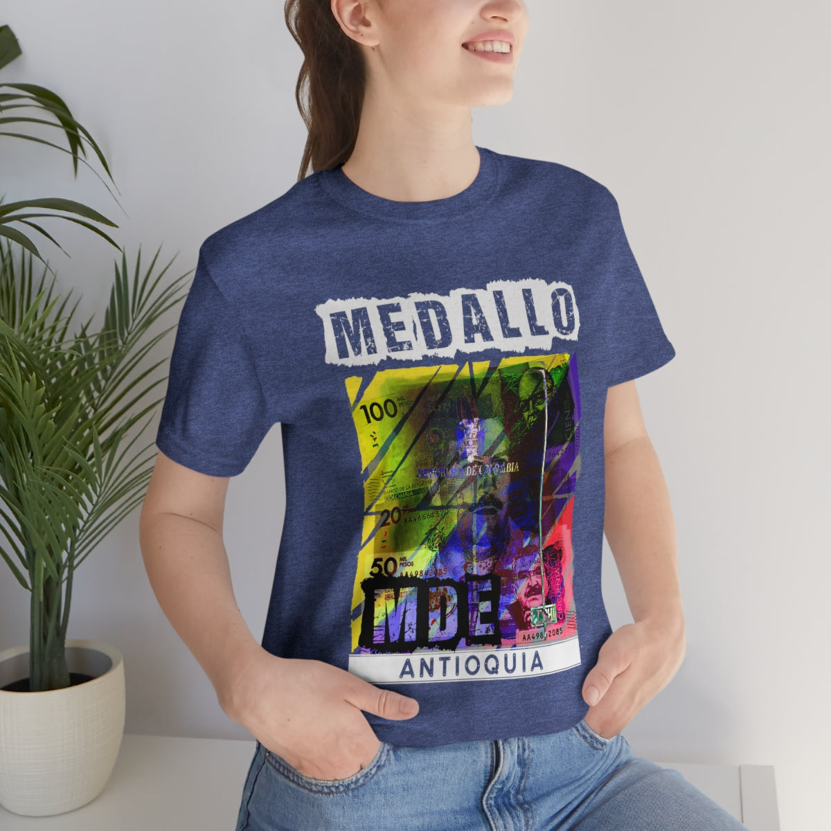 Unisex T-shirt Rep Your Country Medellin Colombia Medallo Printify