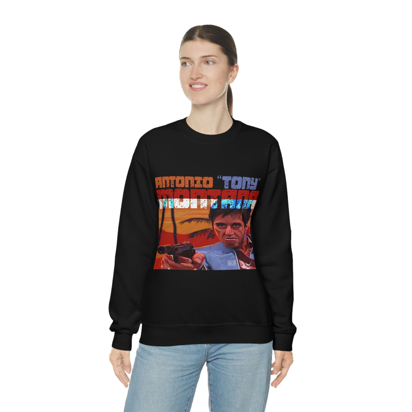 Unisex Sweatshirt Antonio Tony Montana Scarface Printify