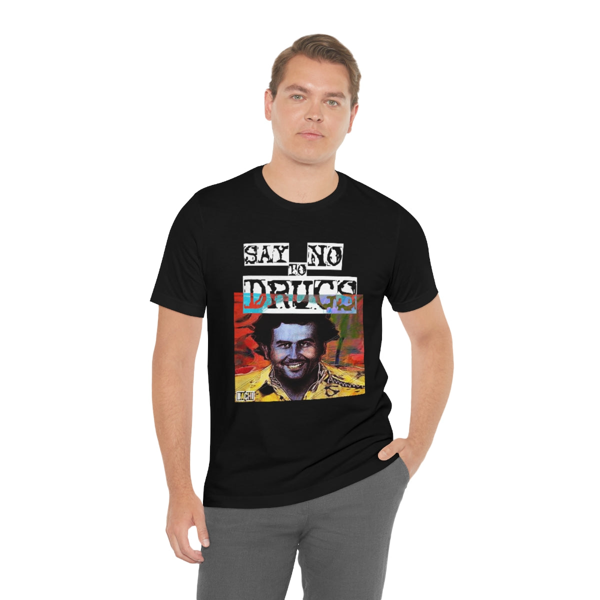 Unisex T-shirt Pablo Escobar Water Paint Art - Bachi Apparel