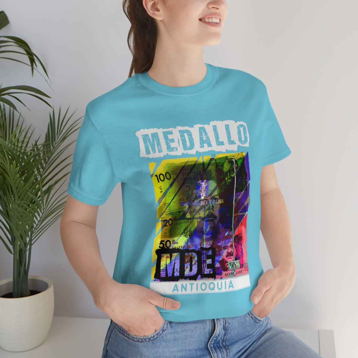 Unisex T-shirt Rep Your Country Medellin Colombia Medallo Printify