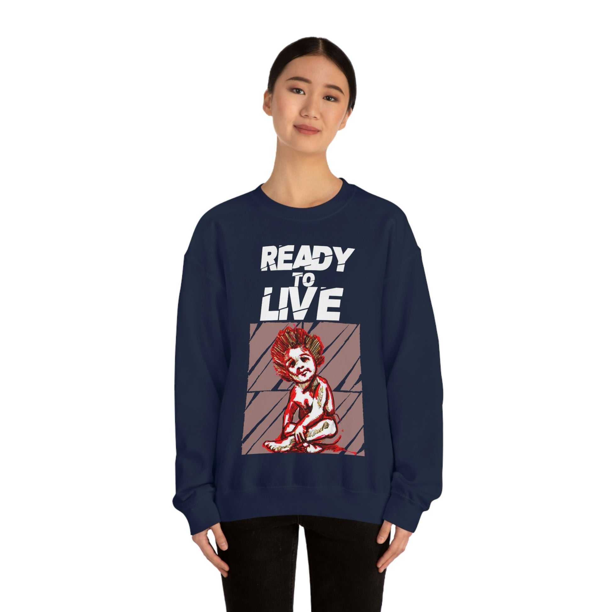 Unisex Sweater Ready to Live Printify