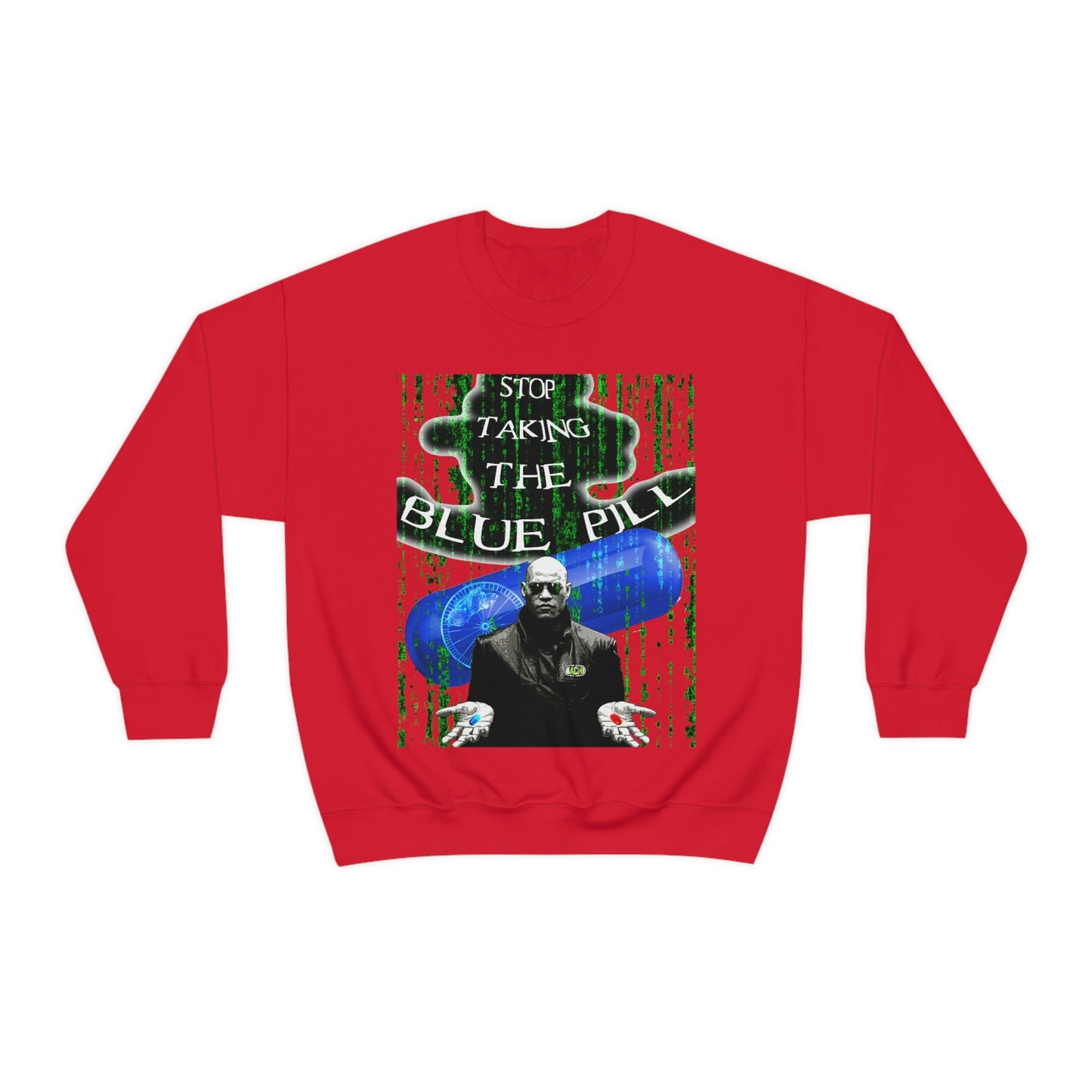 Unisex Sweatshirt Matrix Blue Pill Printify