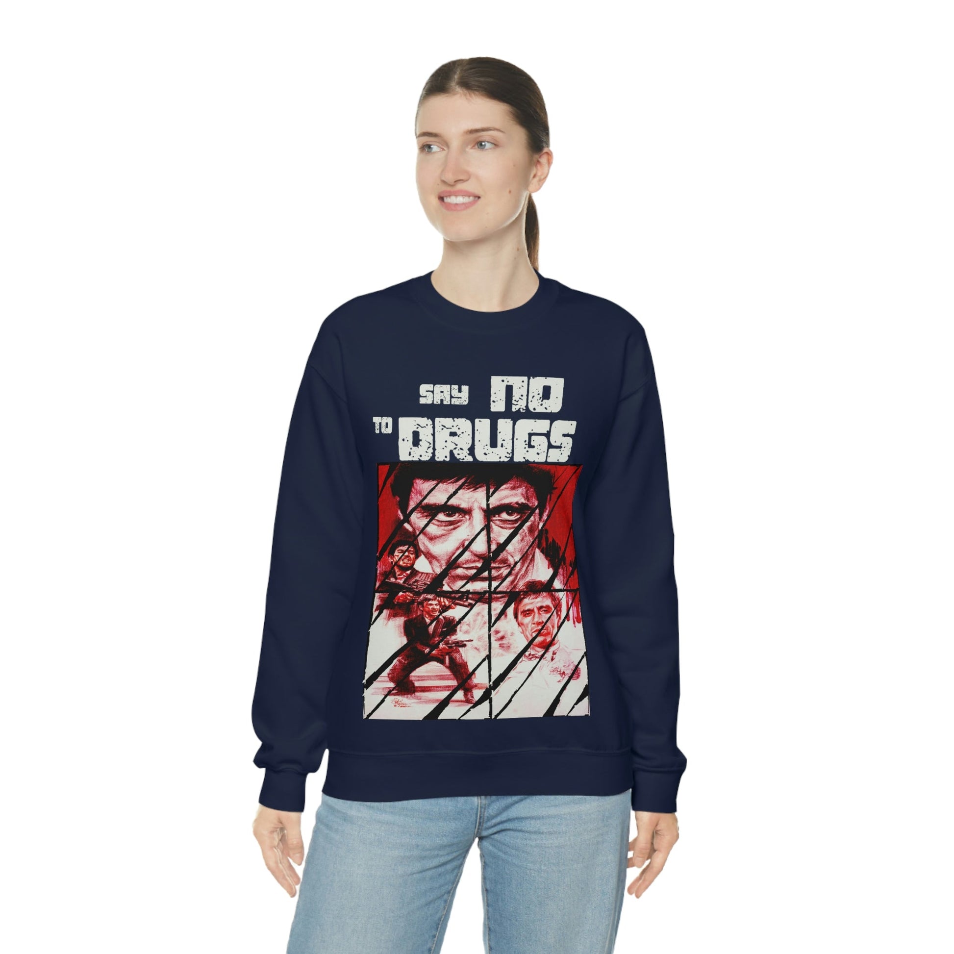 Unisex Sweater Scarface faces Printify