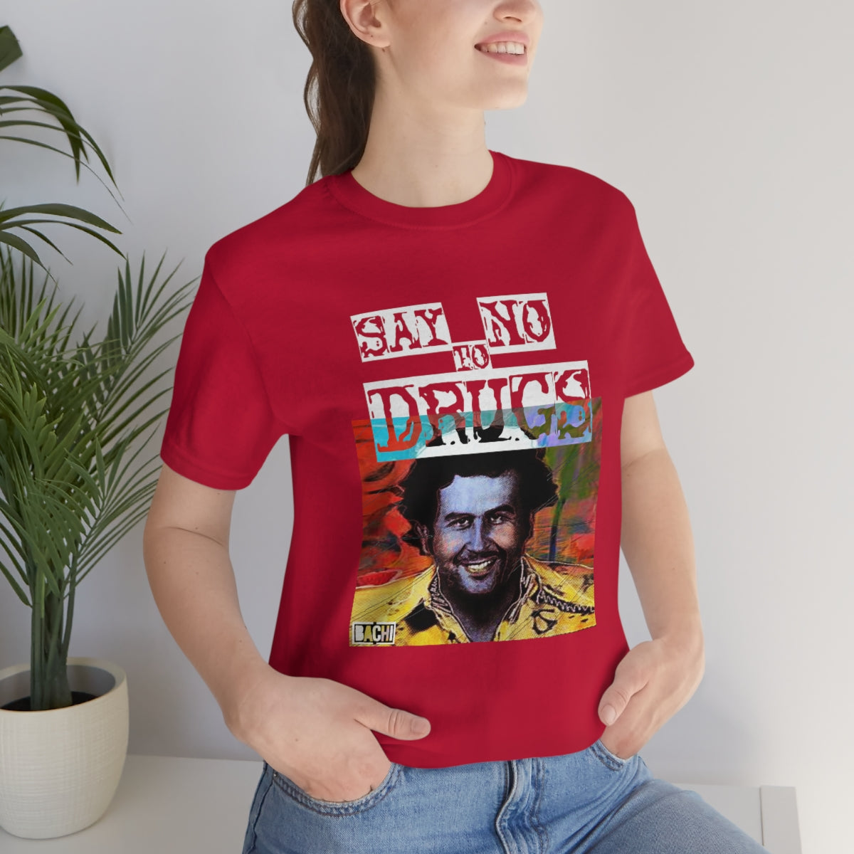 Unisex T-shirt Pablo Escobar Water Paint Art - Bachi Apparel