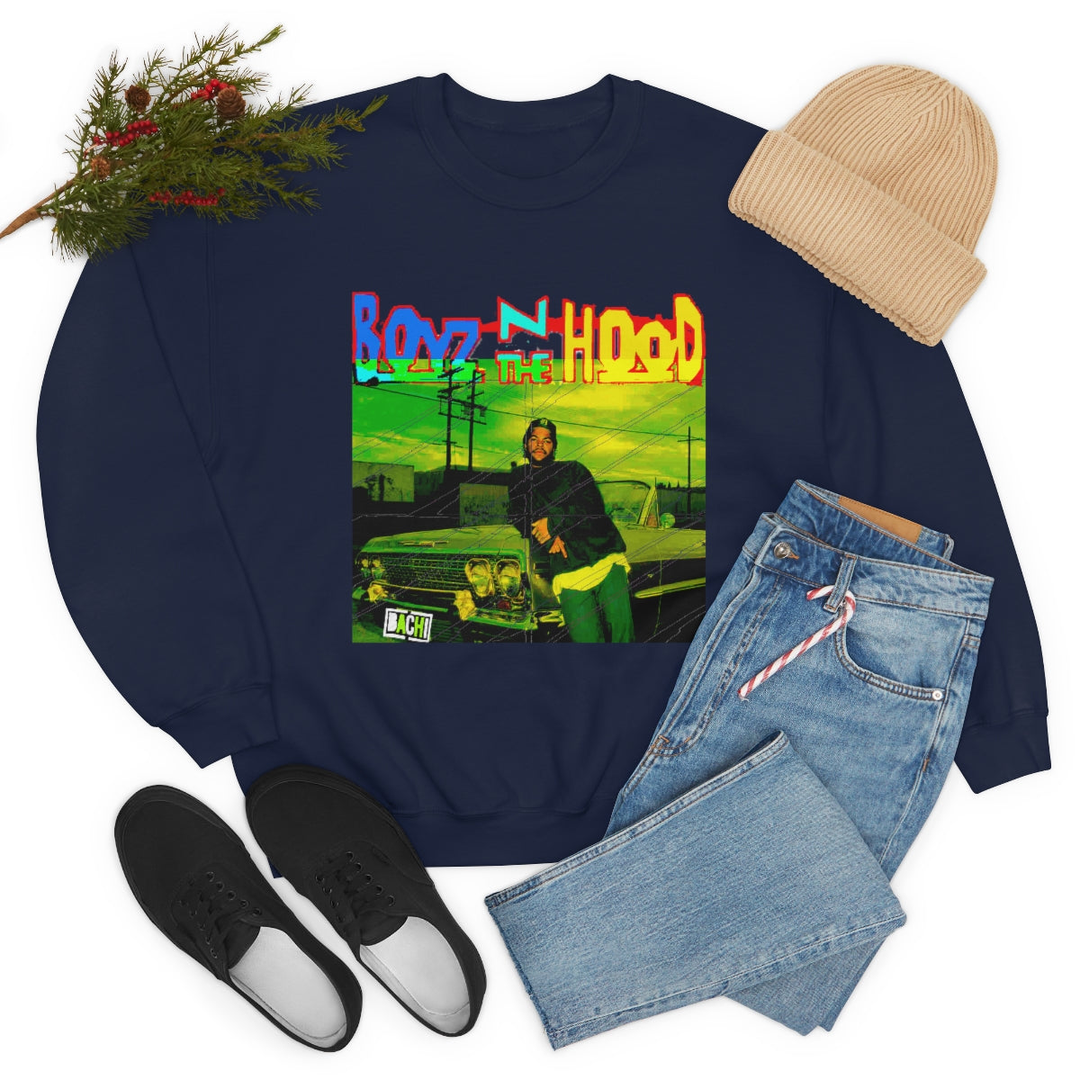 Unisex Sweater Bachi Boyz In The Hood Ice Cube Printify