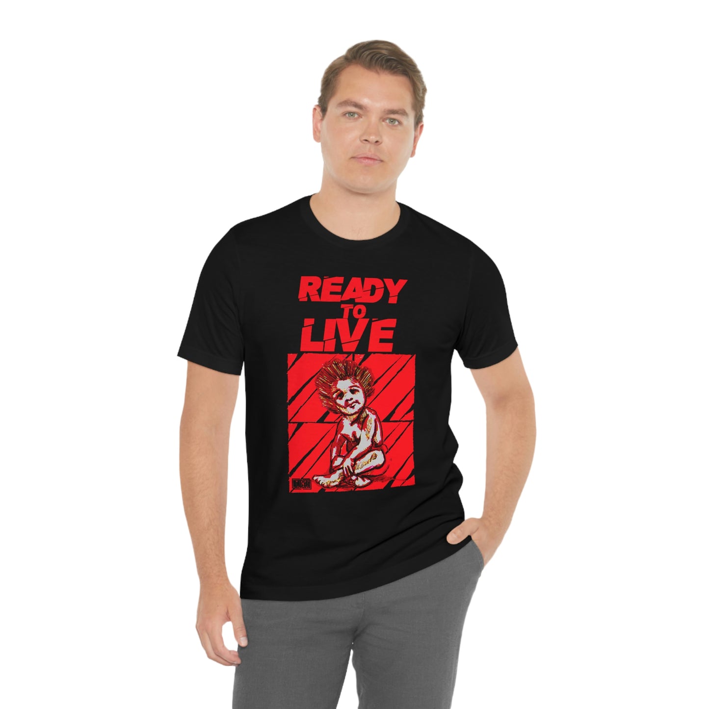 Unisex T-shirt Ready To Live In Red