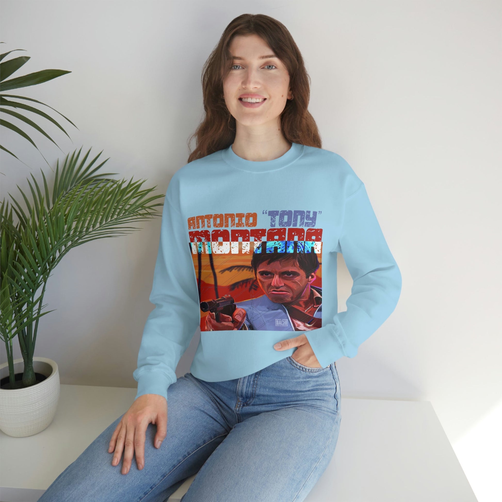 Unisex Sweatshirt Antonio Tony Montana Scarface Printify