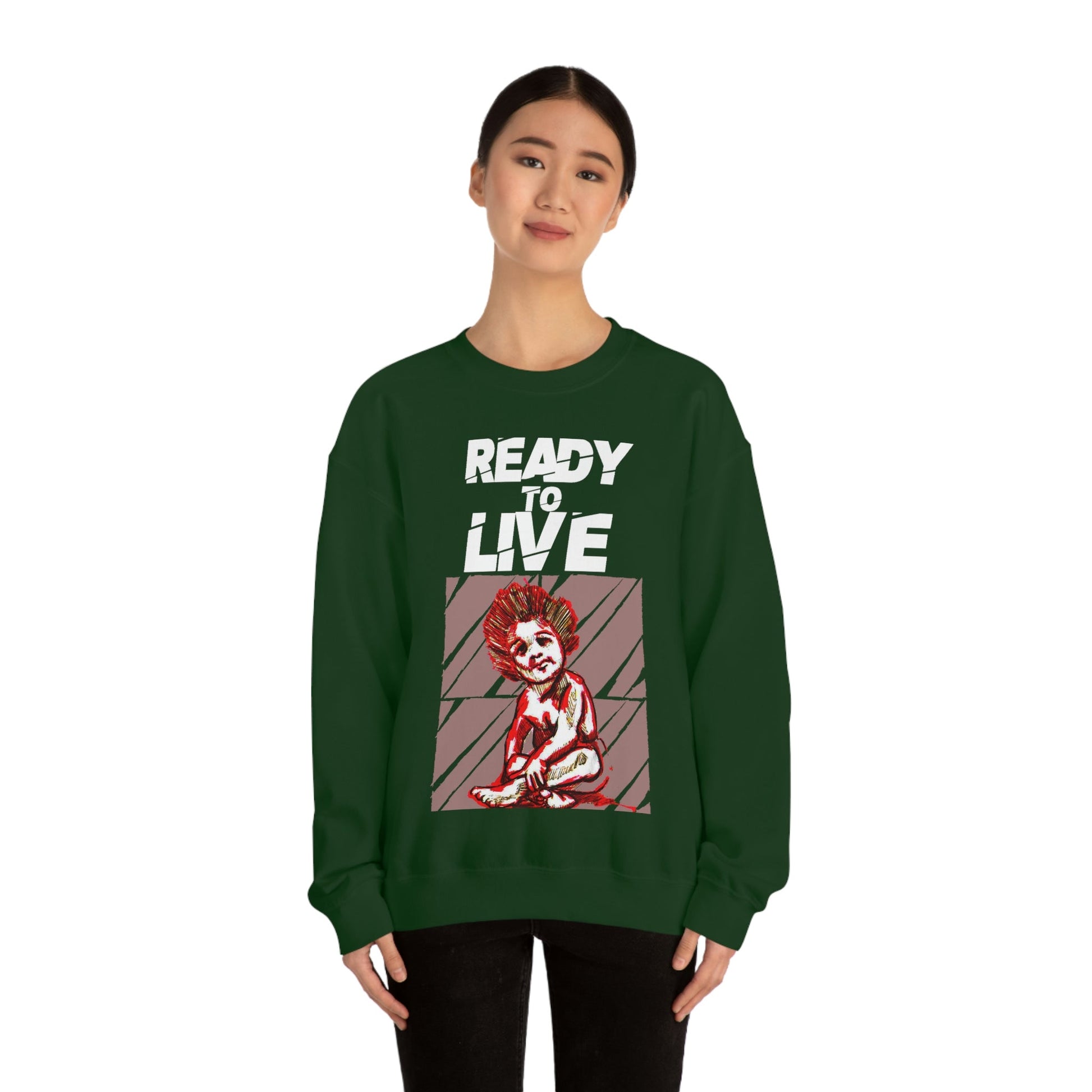 Unisex Sweater Ready to Live Printify