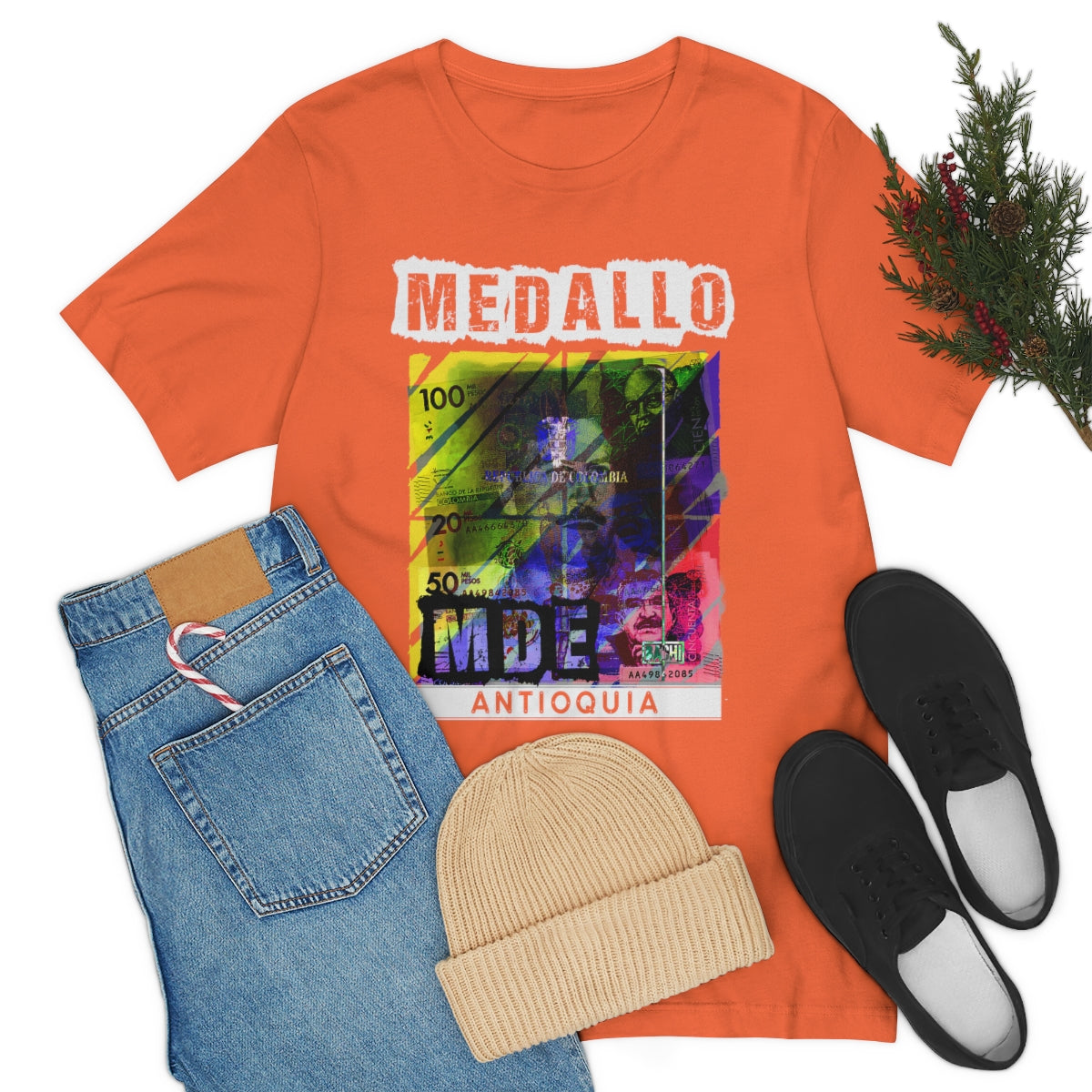Unisex T-shirt Rep Your Country Medellin Colombia Medallo Printify