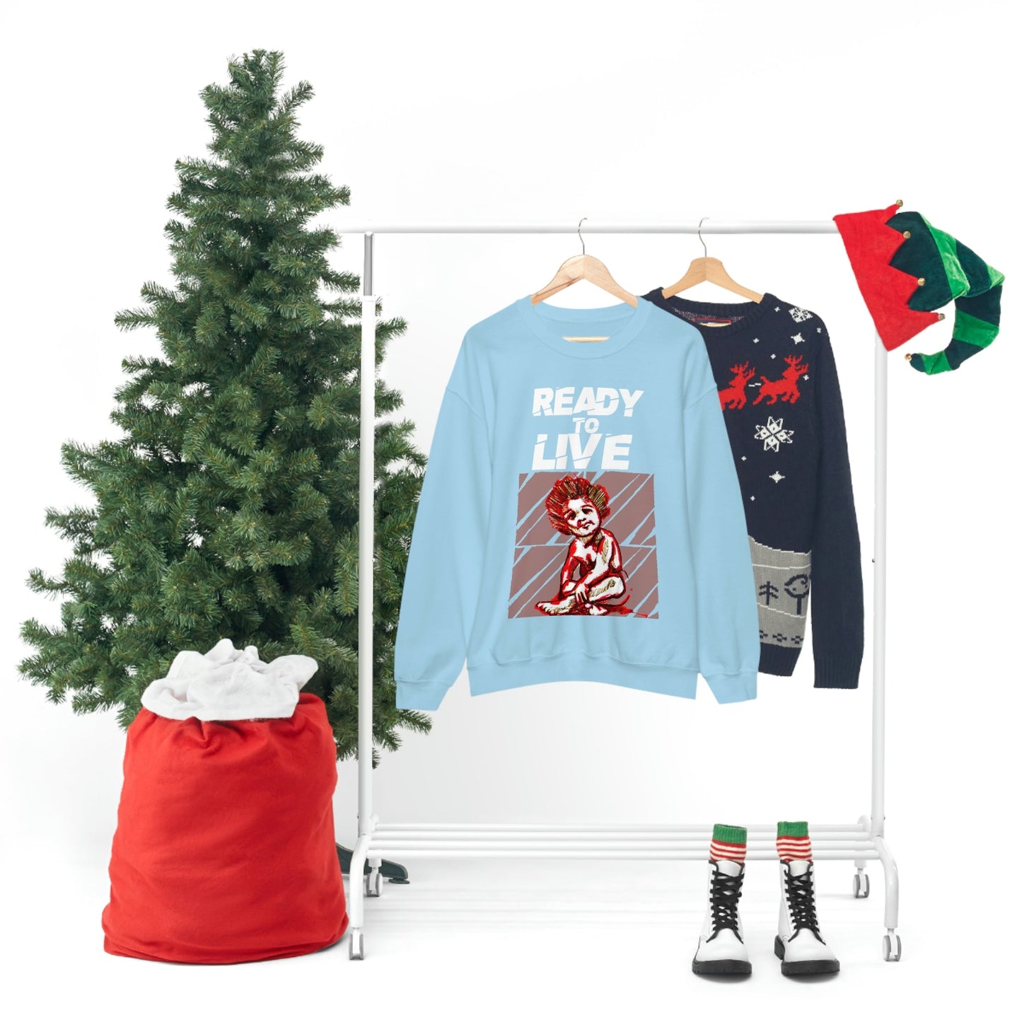 Unisex Sweater Ready to Live Printify