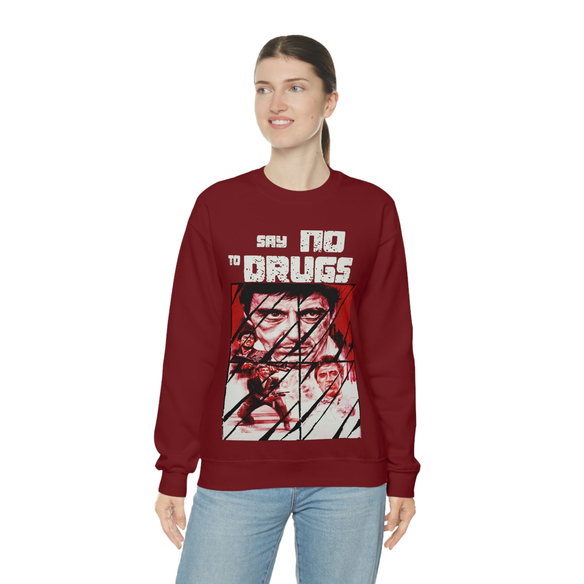 Unisex Sweater Scarface faces Printify