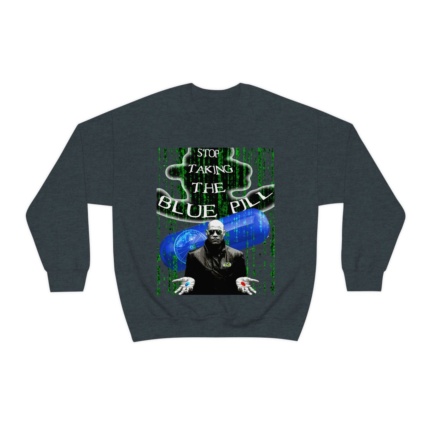 Unisex Sweatshirt Matrix Blue Pill Printify