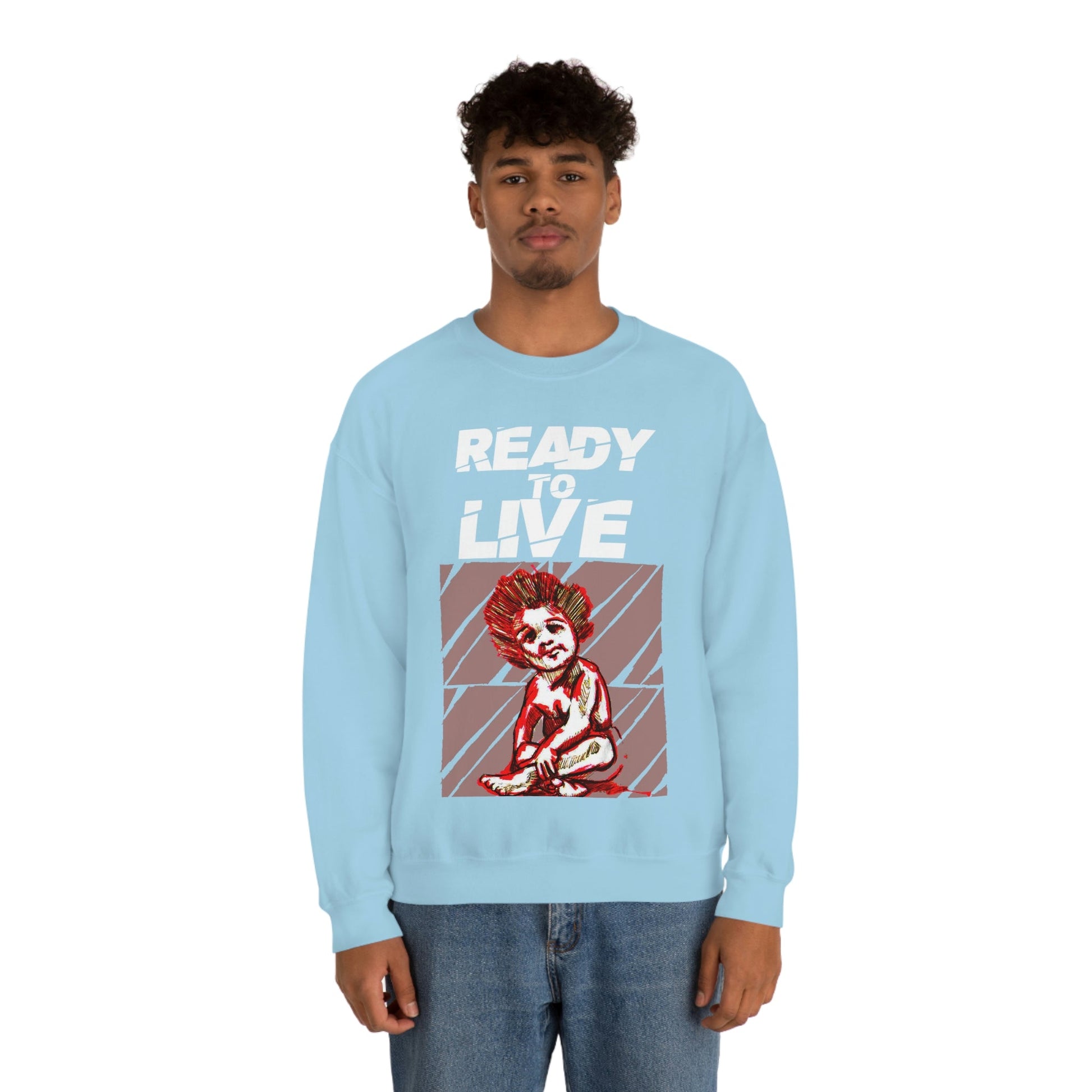 Unisex Sweater Ready to Live Printify