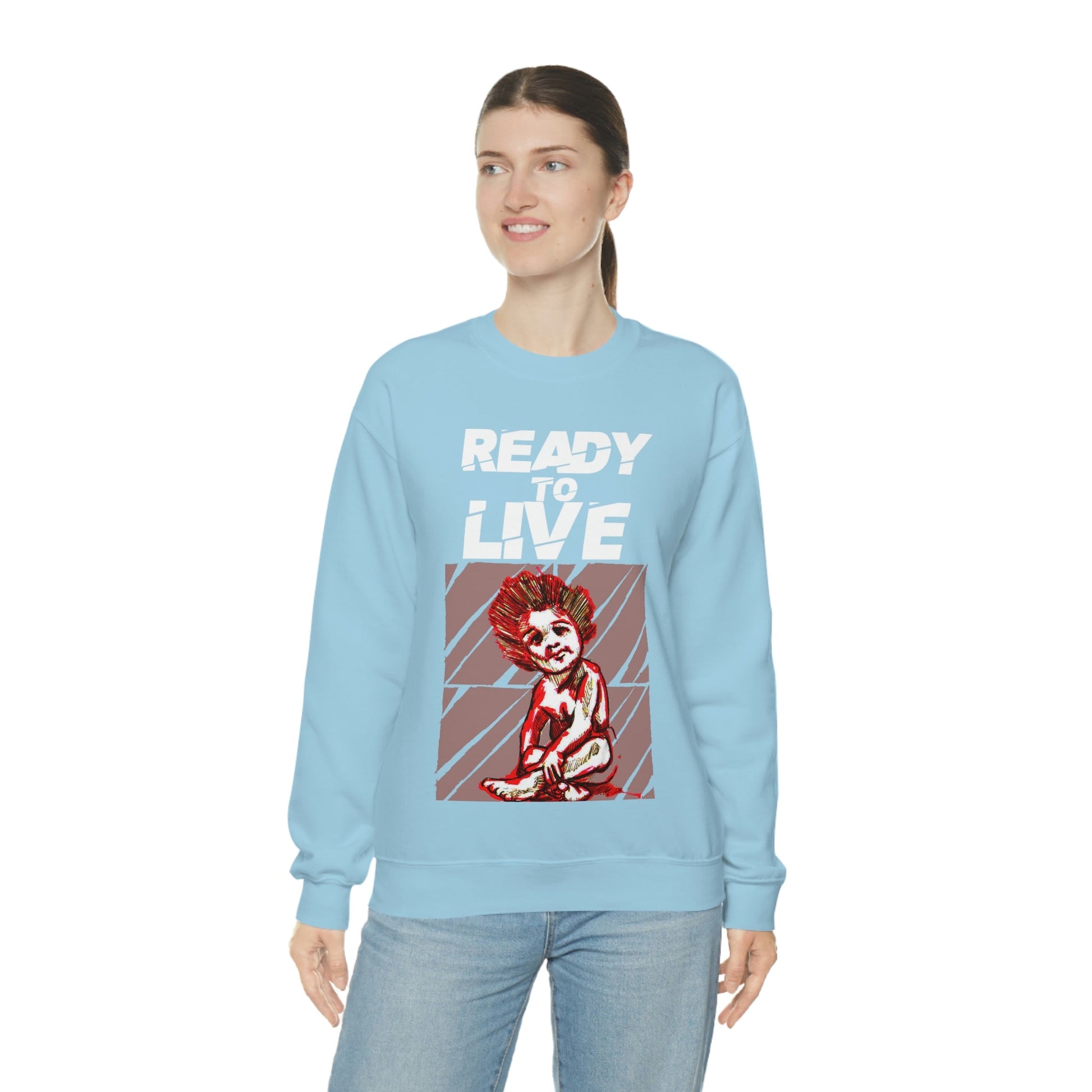 Unisex Sweater Ready to Live Printify