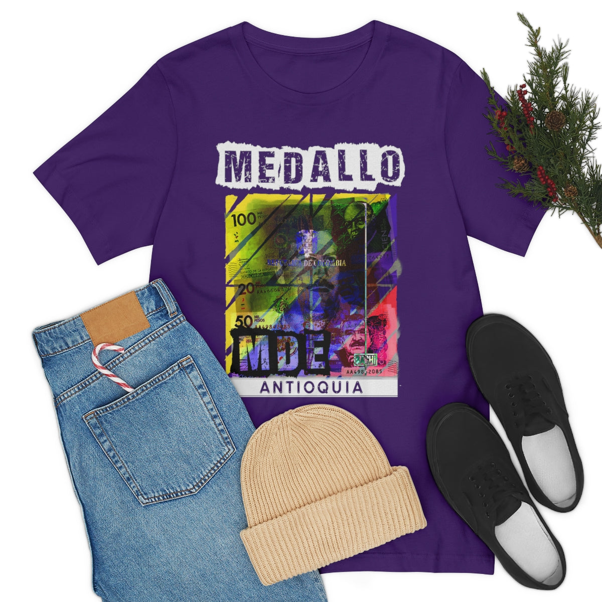 Unisex T-shirt Rep Your Country Medellin Colombia Medallo Printify