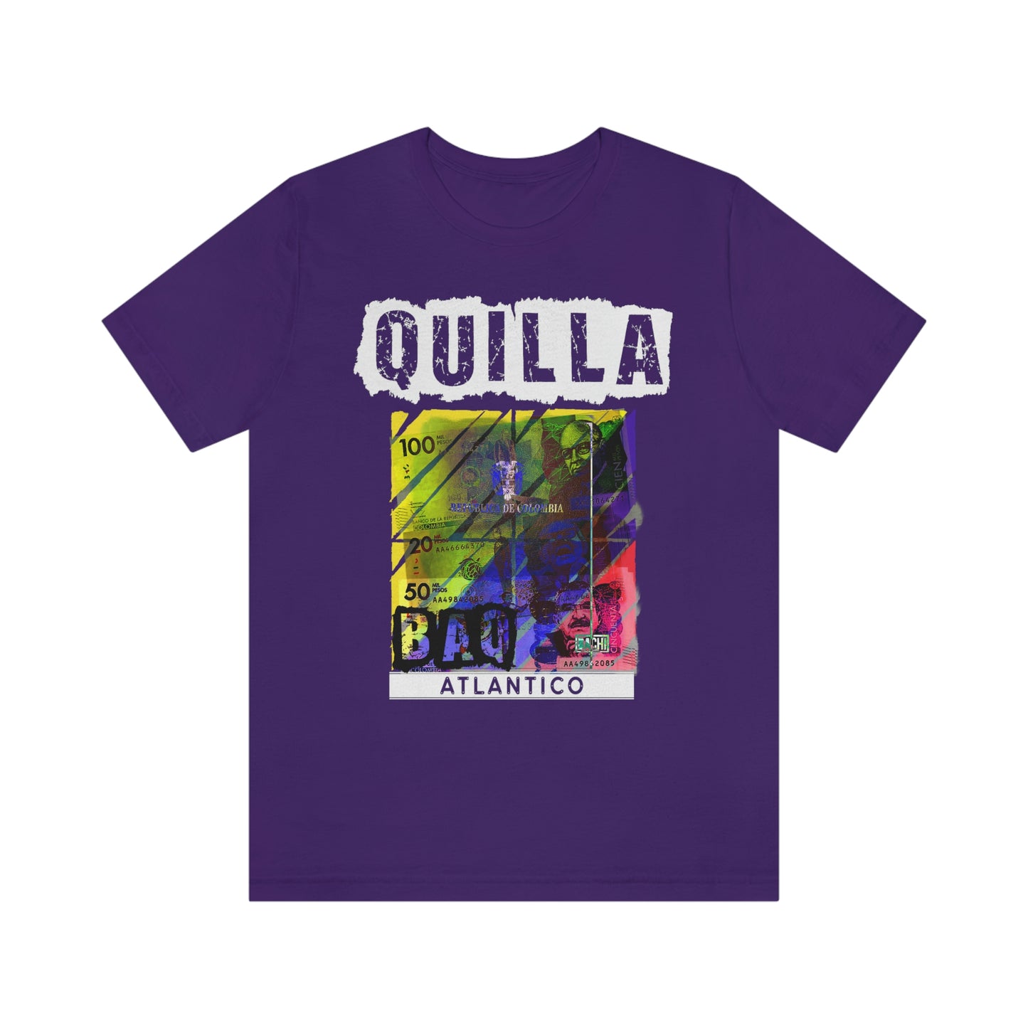 Unisex T-shirt Rep Your Country Baranquilla Quill Colombia
