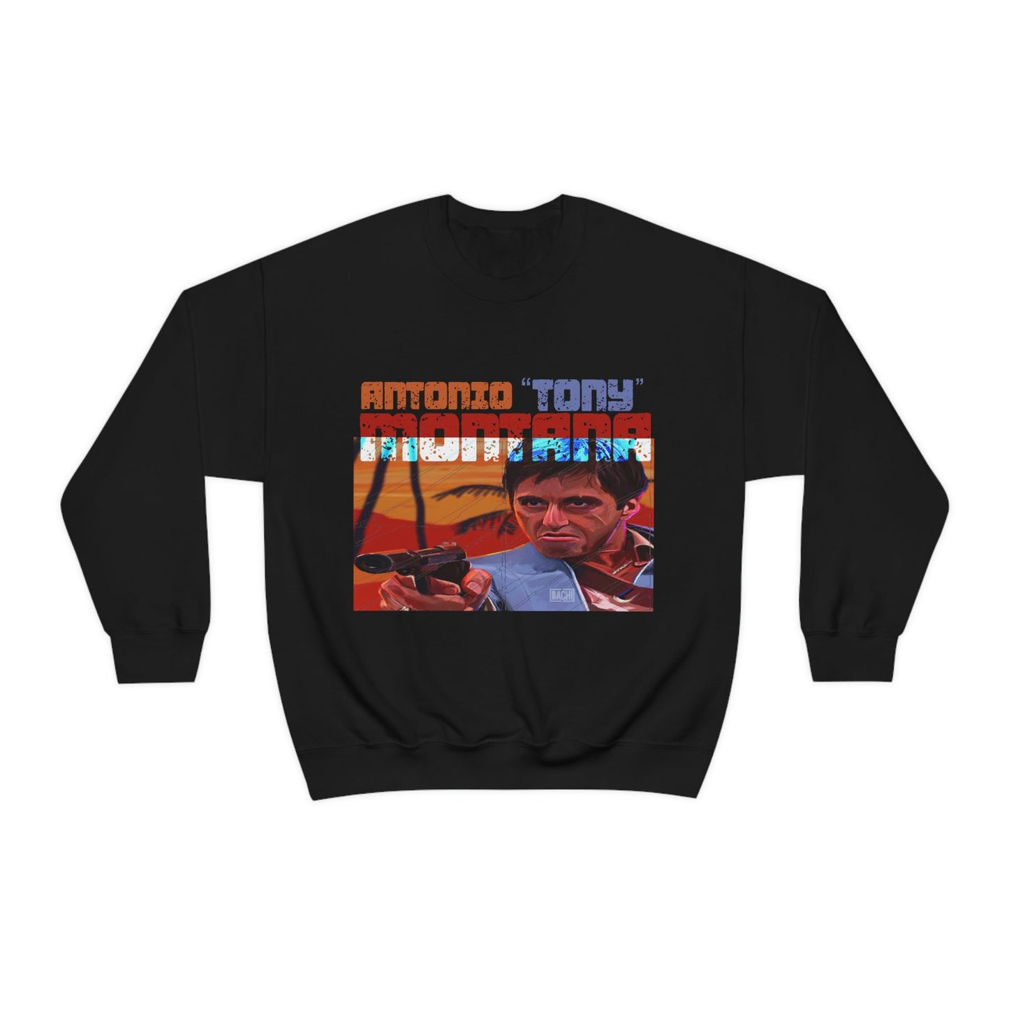 Unisex Sweatshirt Antonio Tony Montana Scarface Printify