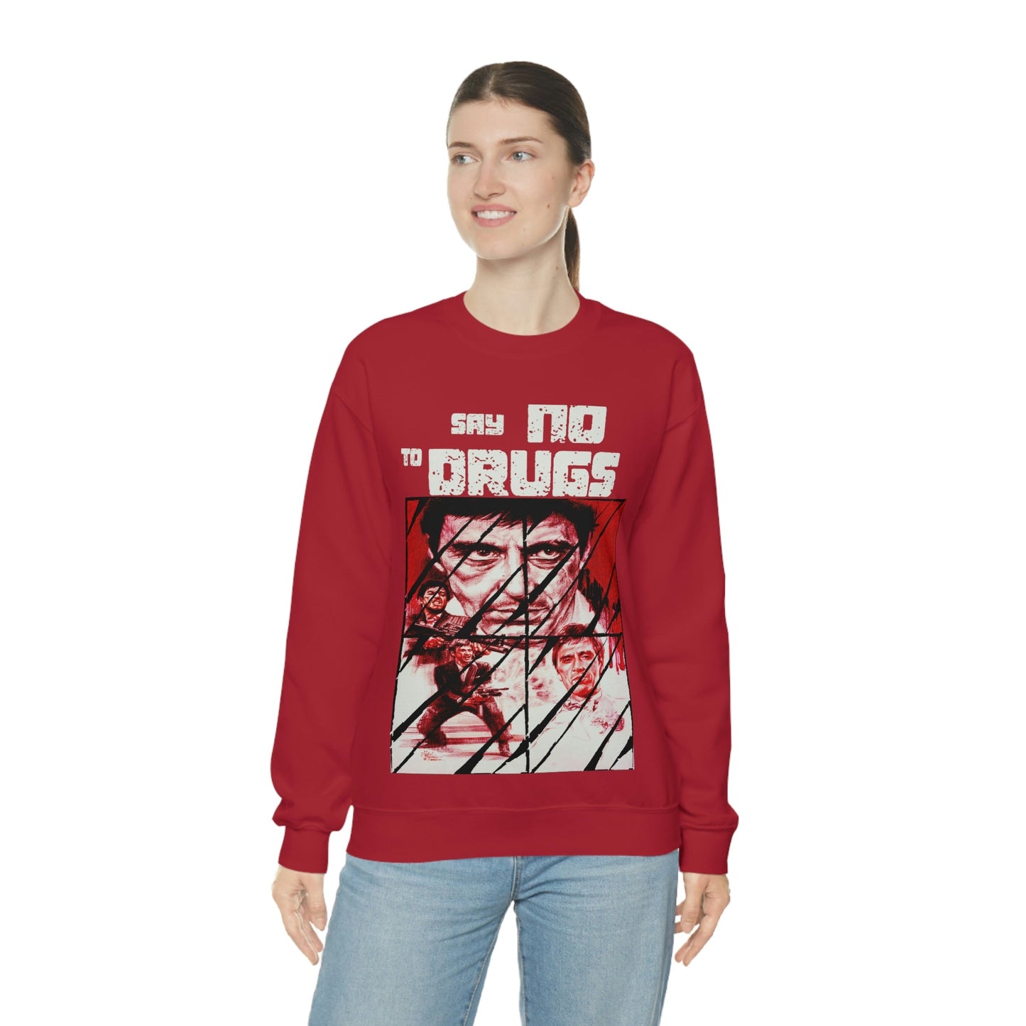 Unisex Sweater Scarface faces Printify