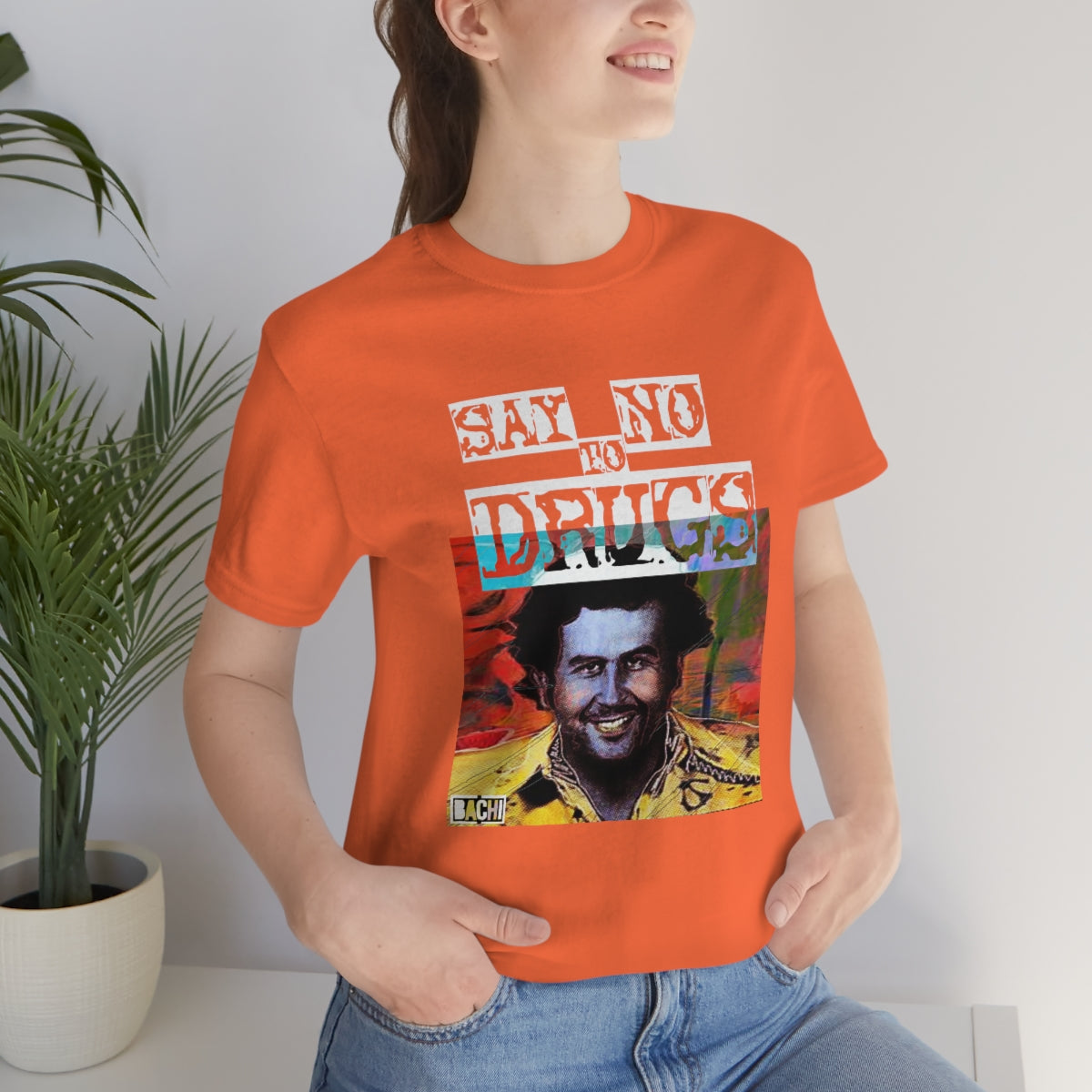 Unisex T-shirt Pablo Escobar Water Paint Art - Bachi Apparel