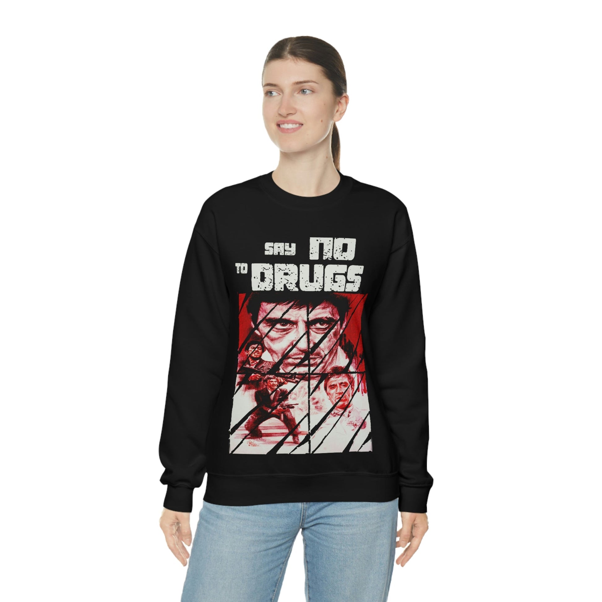 Unisex Sweater Scarface faces Printify