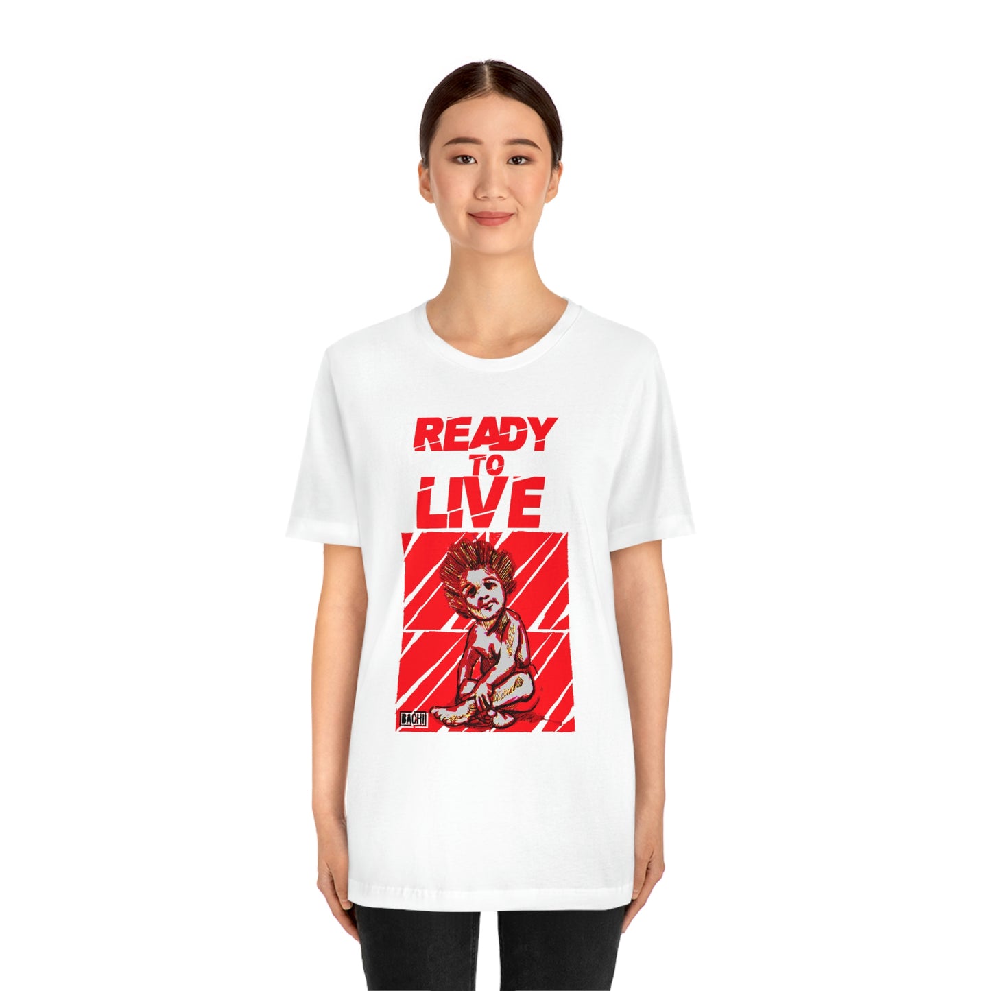 Unisex T-shirt Ready To Live In Red