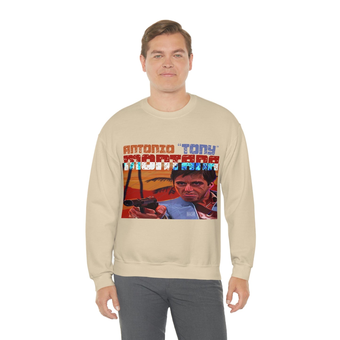 Unisex Sweatshirt Antonio Tony Montana Scarface Printify