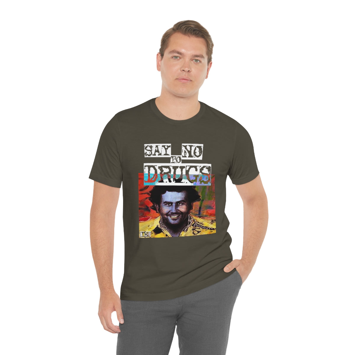 Unisex T-shirt Pablo Escobar Water Paint Art - Bachi Apparel