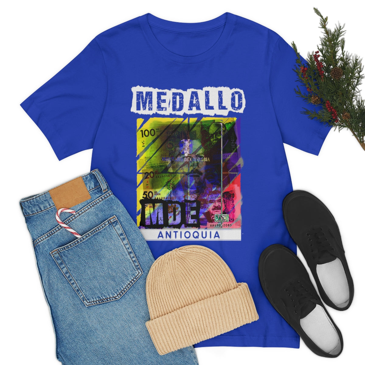 Unisex T-shirt Rep Your Country Medellin Colombia Medallo Printify