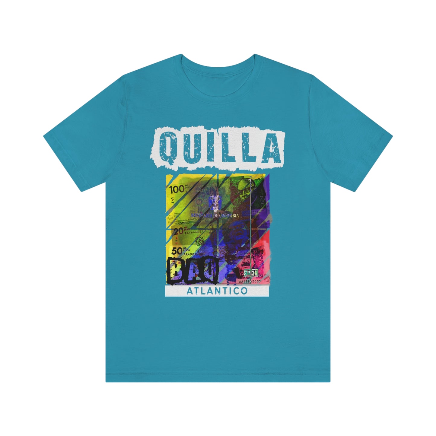 Unisex T-shirt Rep Your Country Baranquilla Quill Colombia