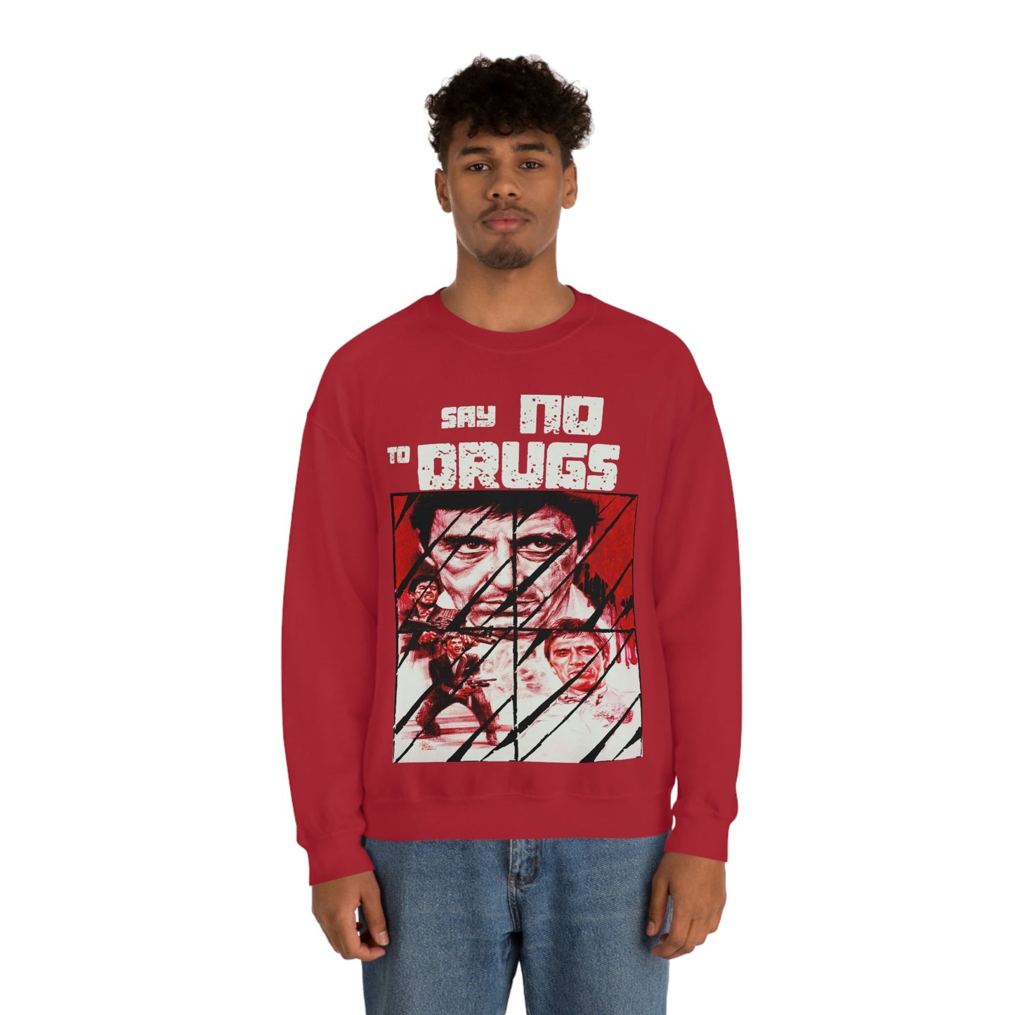 Unisex Sweater Scarface faces Printify