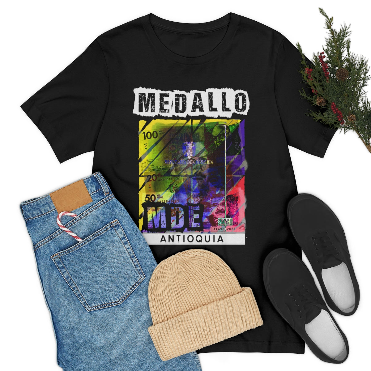 Unisex T-shirt Rep Your Country Medellin Colombia Medallo Printify