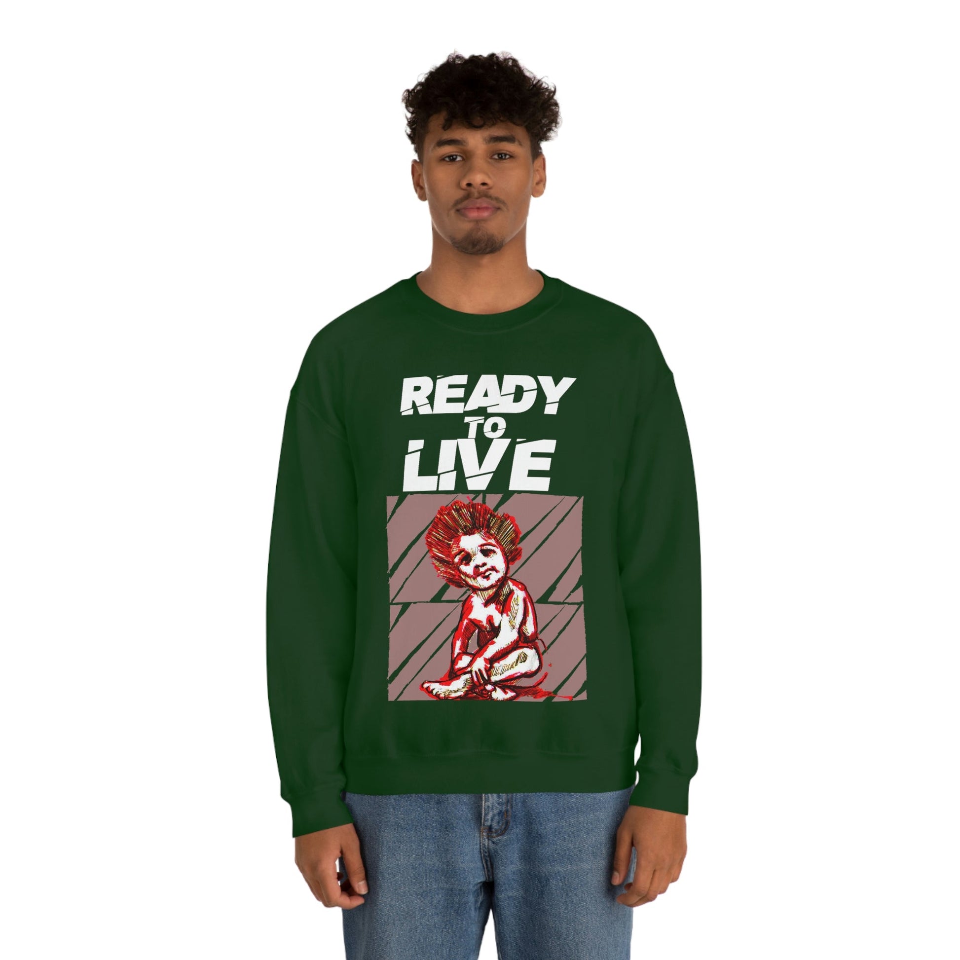 Unisex Sweater Ready to Live Printify